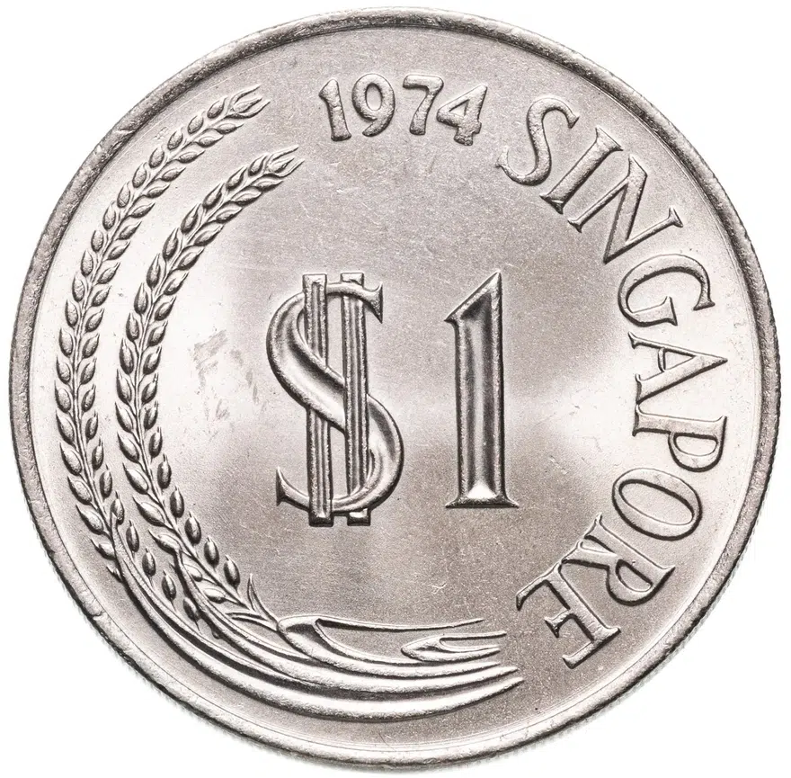 Сингапур 1 доллар (dollar) 1974