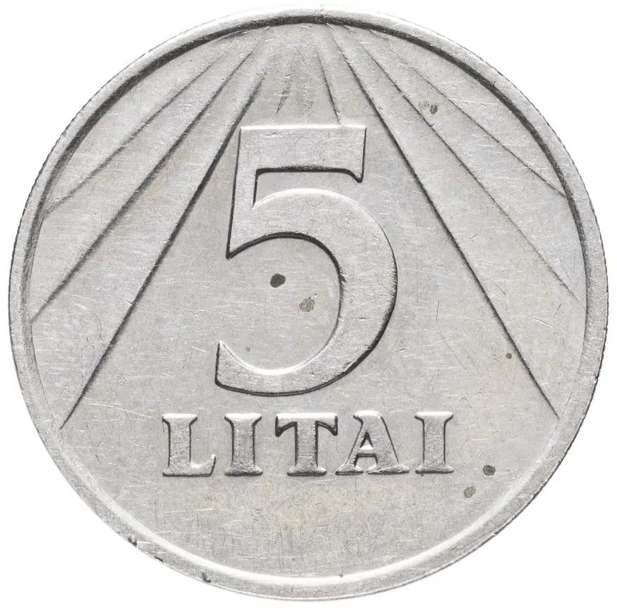 Литва 5 литов (litai) 1991, реверс