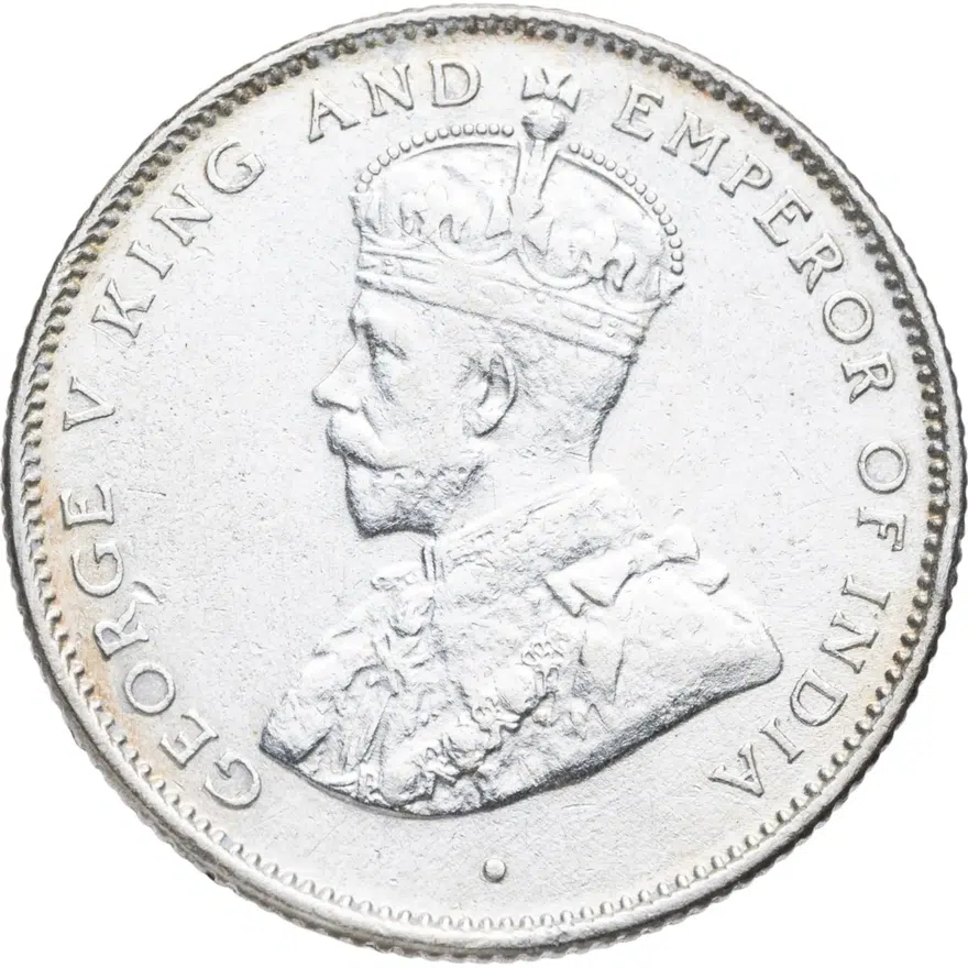 Цейлон 50 центов (cents) 1922, реверс