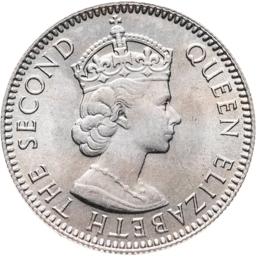 Маврикий 1/4 рупии (rupee) 1970, реверс