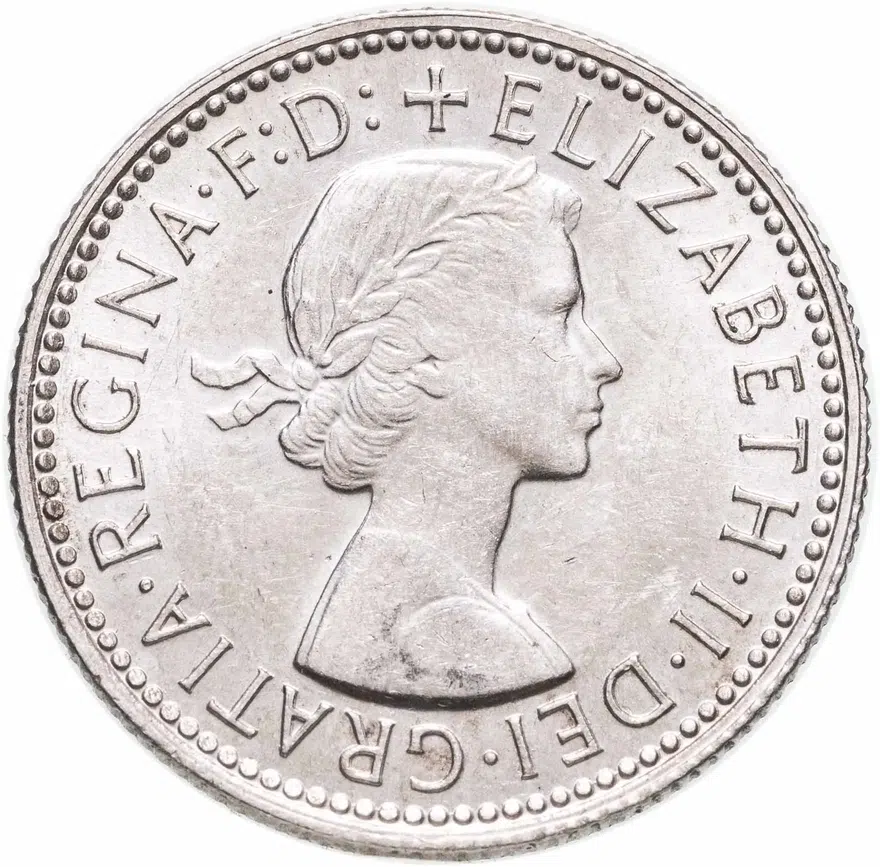 Австралия 1 шиллинг 1957, аверс