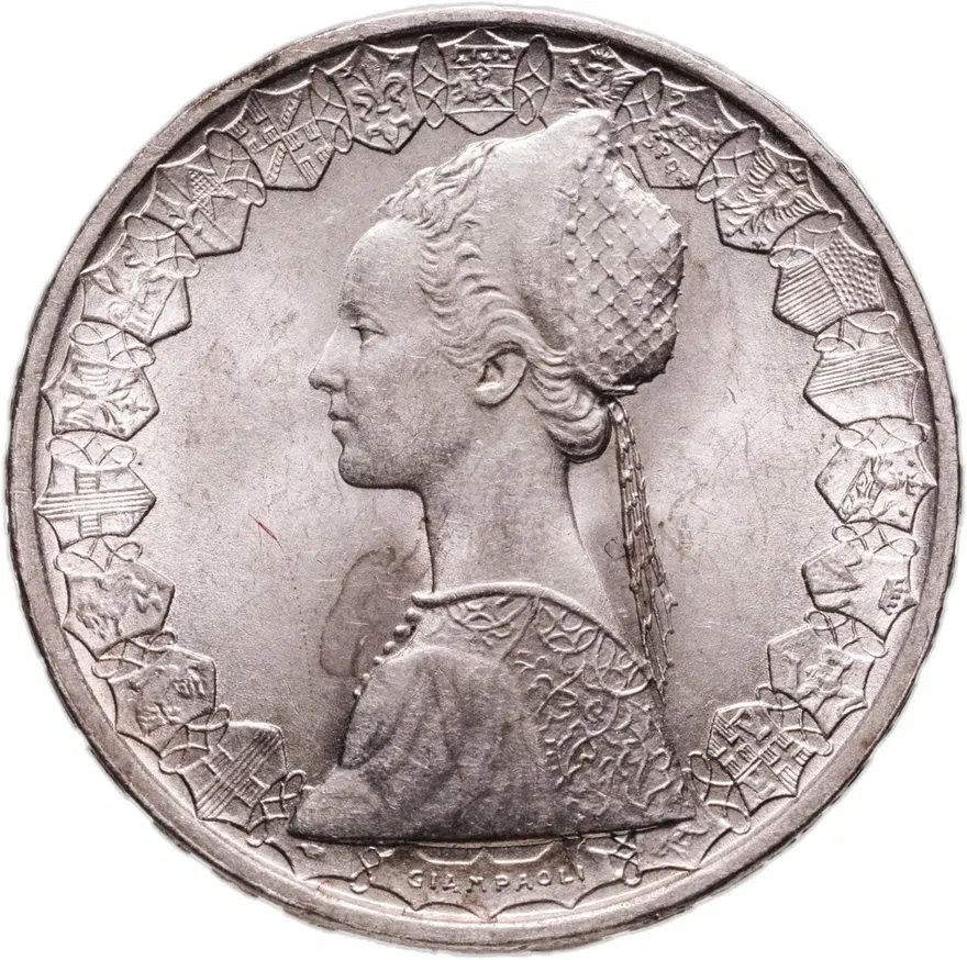 Италия 500 лир (lire) 1958