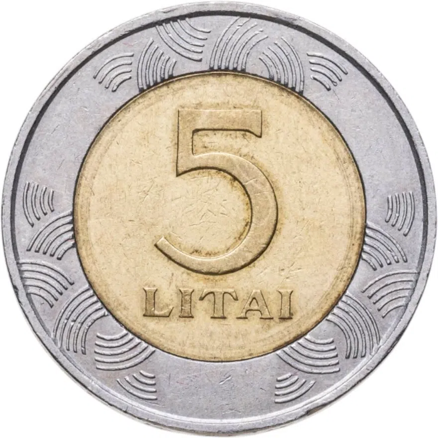 Литва  5 литов (litai) 1998