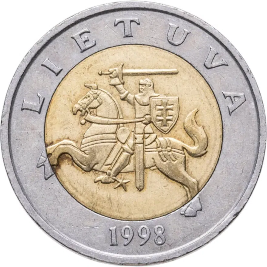 Литва  5 литов (litai) 1998, реверс