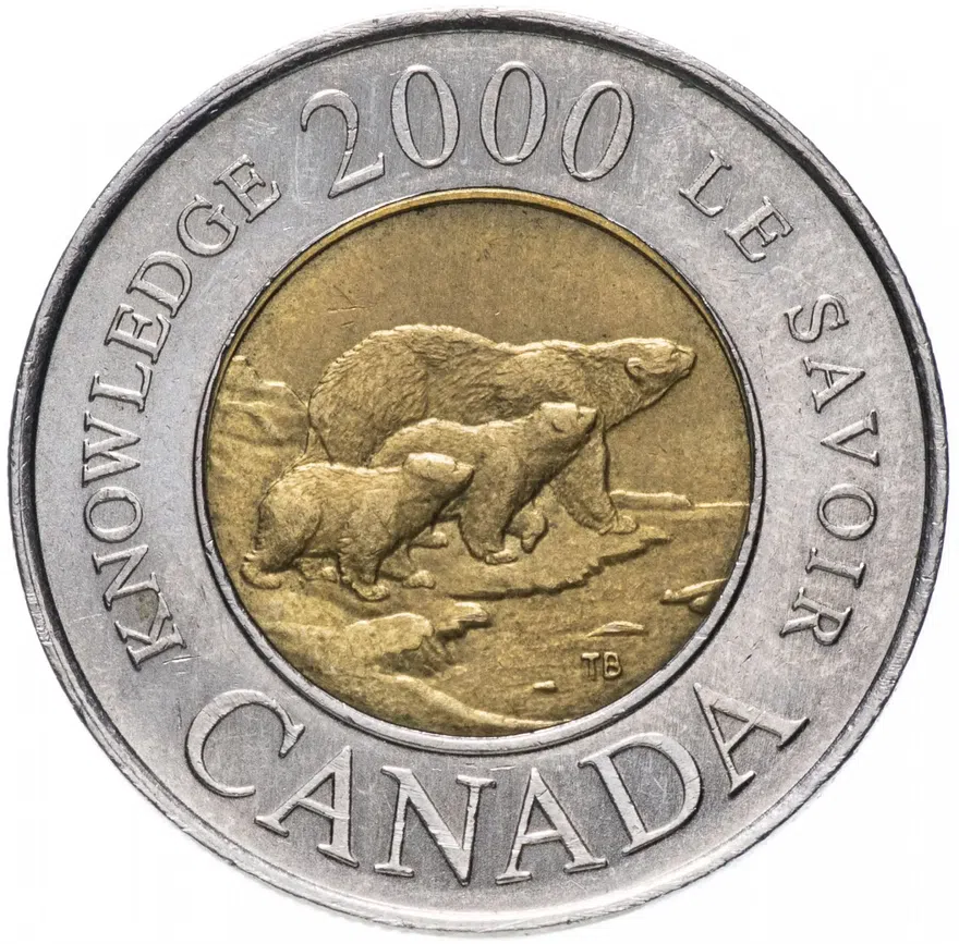 Канада 2 доллара (dollars) 2000