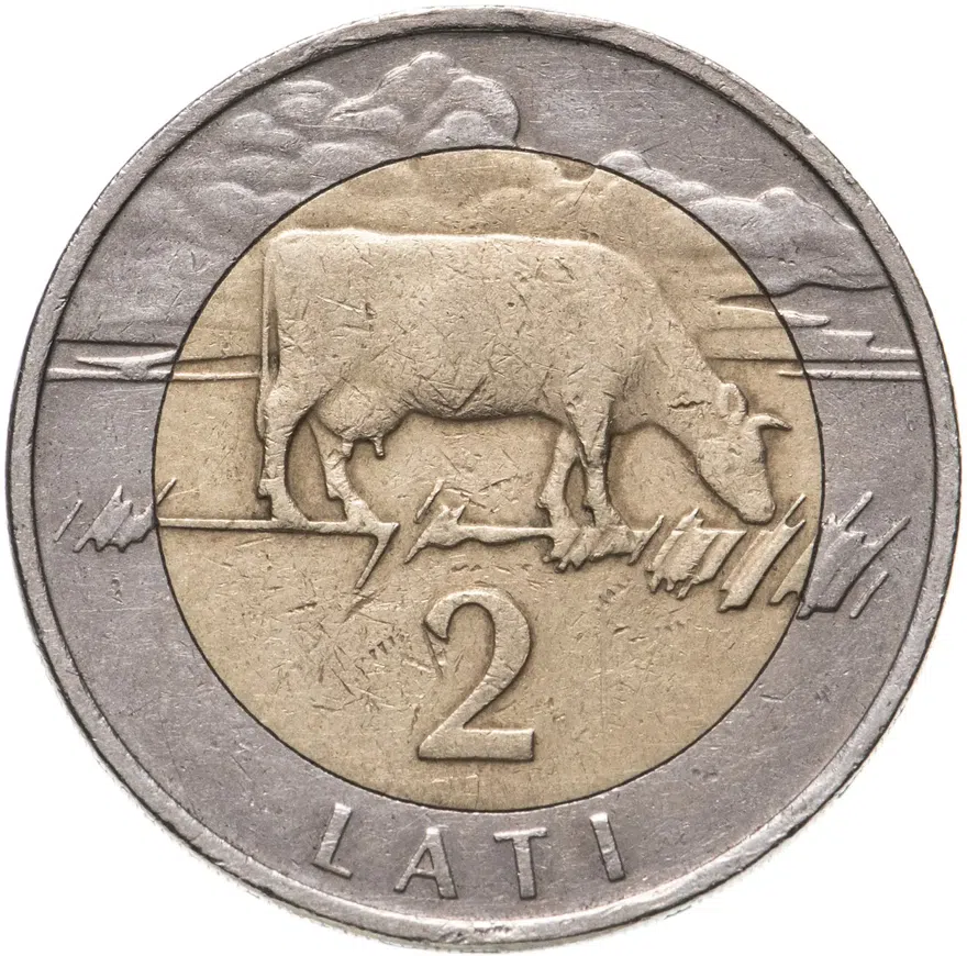 Латвия 2 лата (lati) 1999