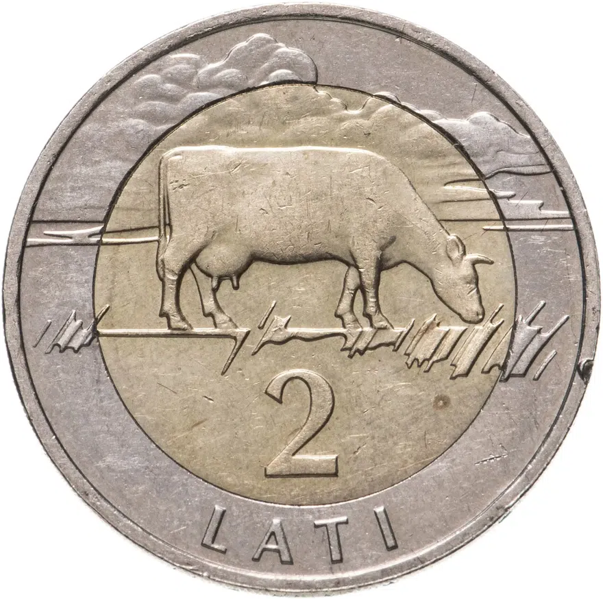 Латвия 2 лата (lati) 2009