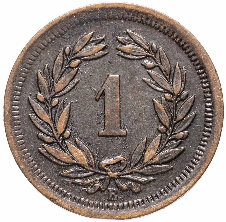 Швейцария 1 раппен (rappen) 1899