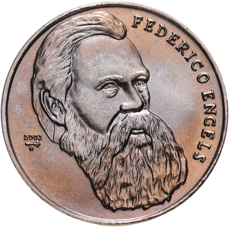 Куба 1 песо (peso) 2002  Вожди мирового пролетариата - Фридрих Энгельс