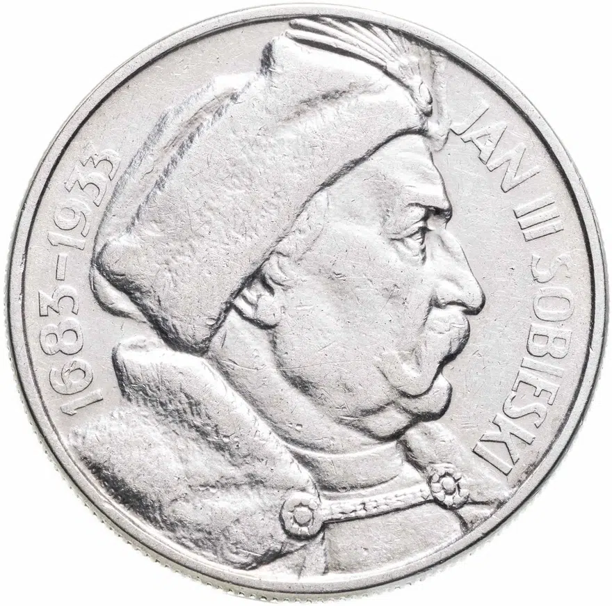 Польша 10 злотых (zlotych) 1933  250 лет битве на Вене. Ян III Собеский, реверс