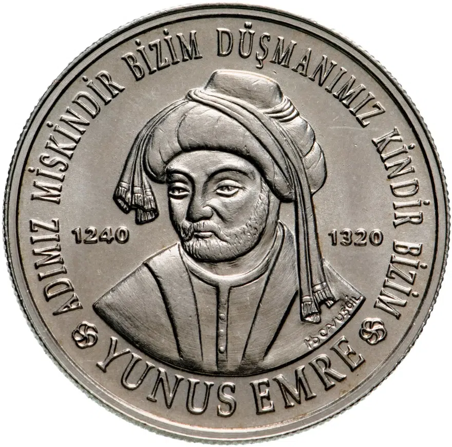 Турция 1000000 лир (lira) 2002  Юнус Эмре