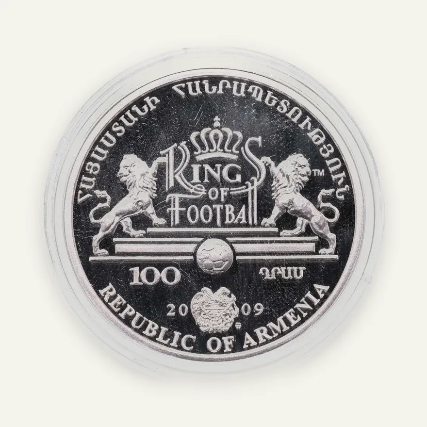 Армения 100 драмов 2009  Короли футбола - Збигнев Бонек, реверс