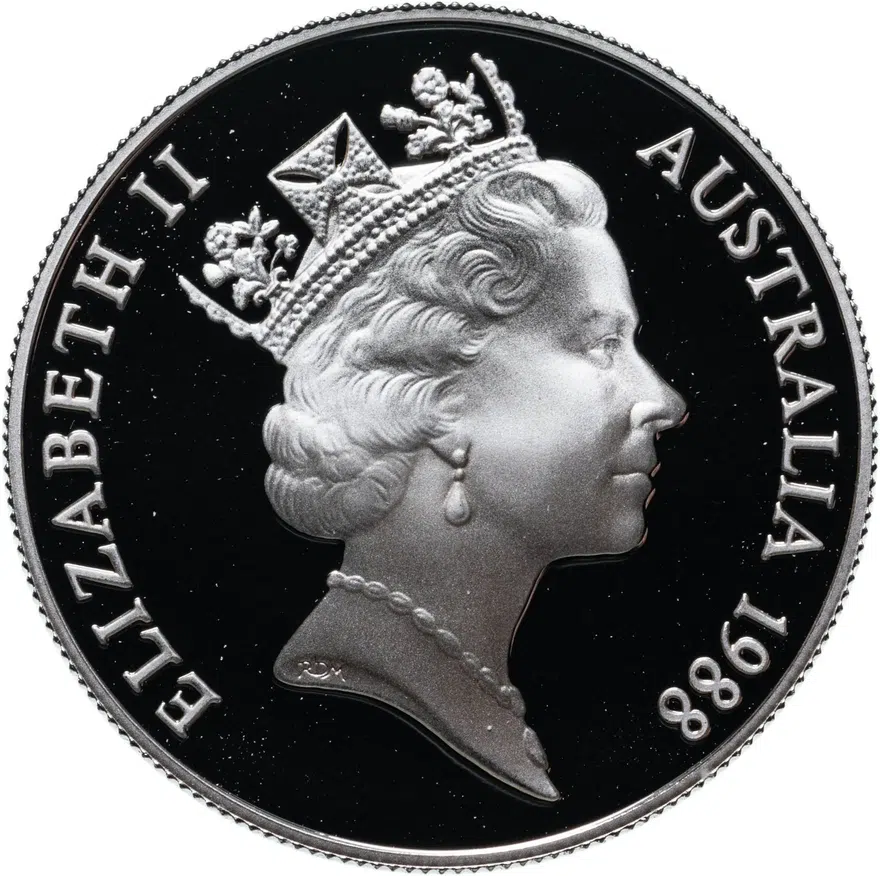 Австралия 10 долларов (dollars) 1988 "200 лет высадке Артура Филлипа", реверс
