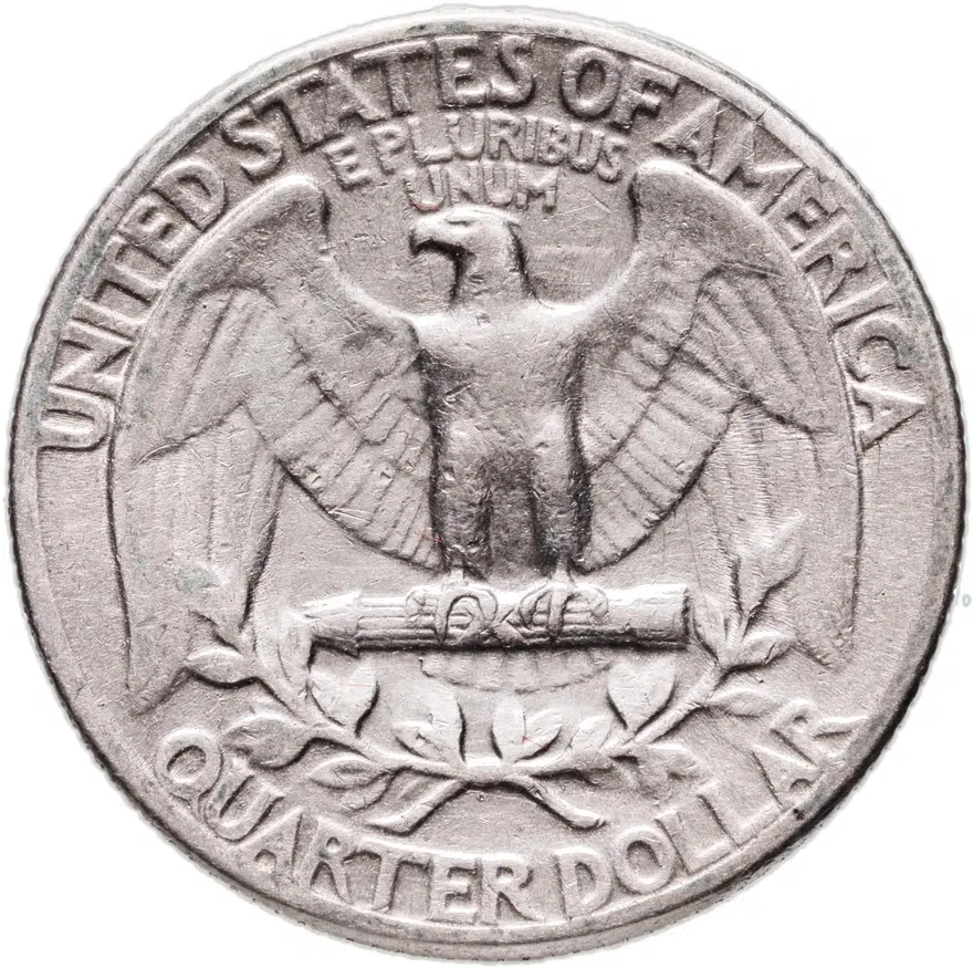США 25 центов (квотер, 1/4 доллара, quarter dollar) 1948  Washington Quarter Без отметки монетного двора, реверс