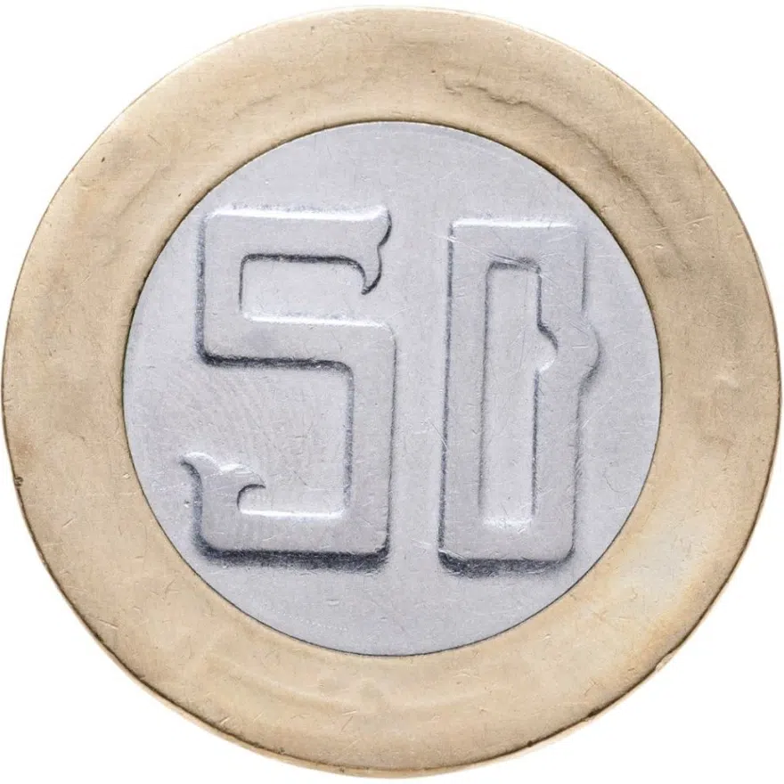 Алжир 50 динаров (dinars) 1994  40 лет Алжирской революции, реверс