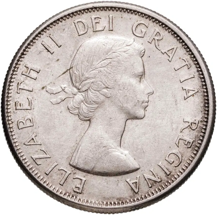 Канада 50 центов (cents) 1961, реверс