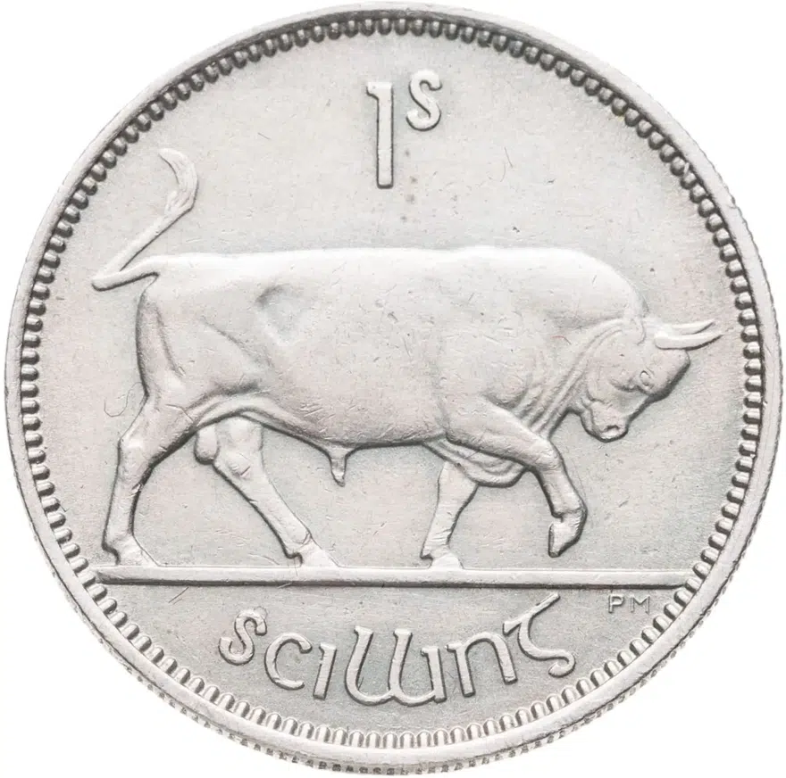 Ирландия 1 шиллинг (shilling) 1954