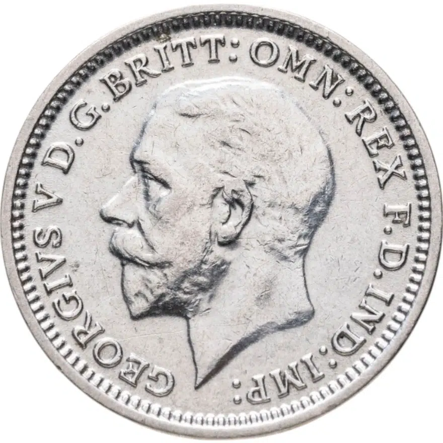 Великобритания 3 пенса (pence) 1934, аверс
