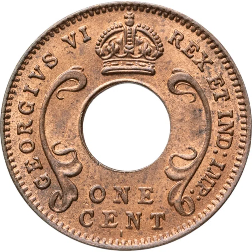 Британская Восточная Африка 1 цент (cent) 1942