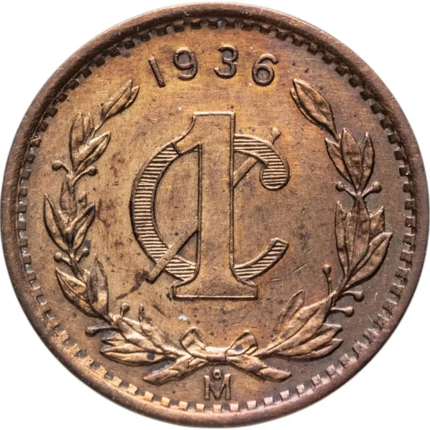 Мексика 1 сентаво (centavo) 1936