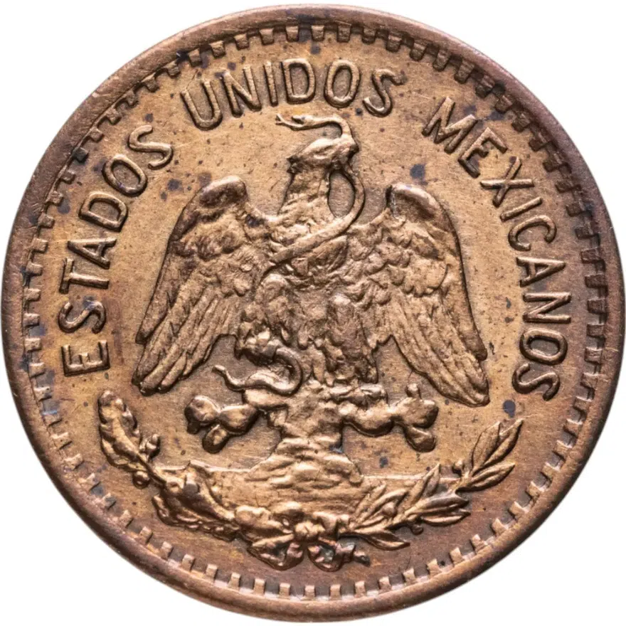 Мексика 1 сентаво (centavo) 1936, реверс