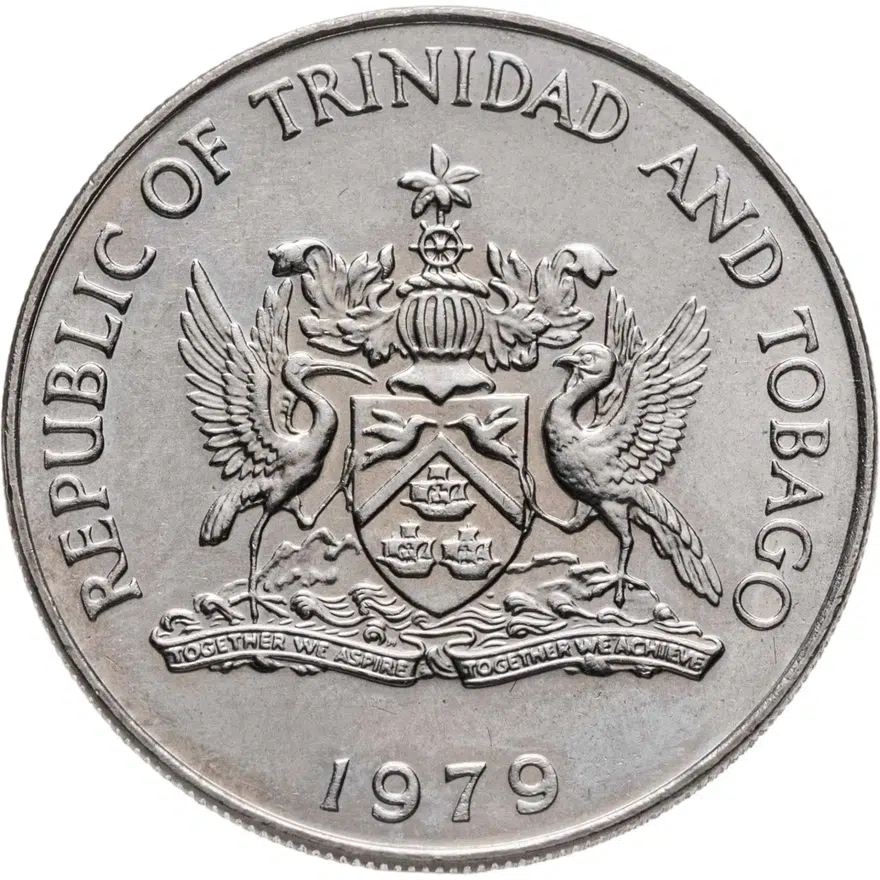 Тринидад и Тобаго 50 центов (cents) 1979, реверс