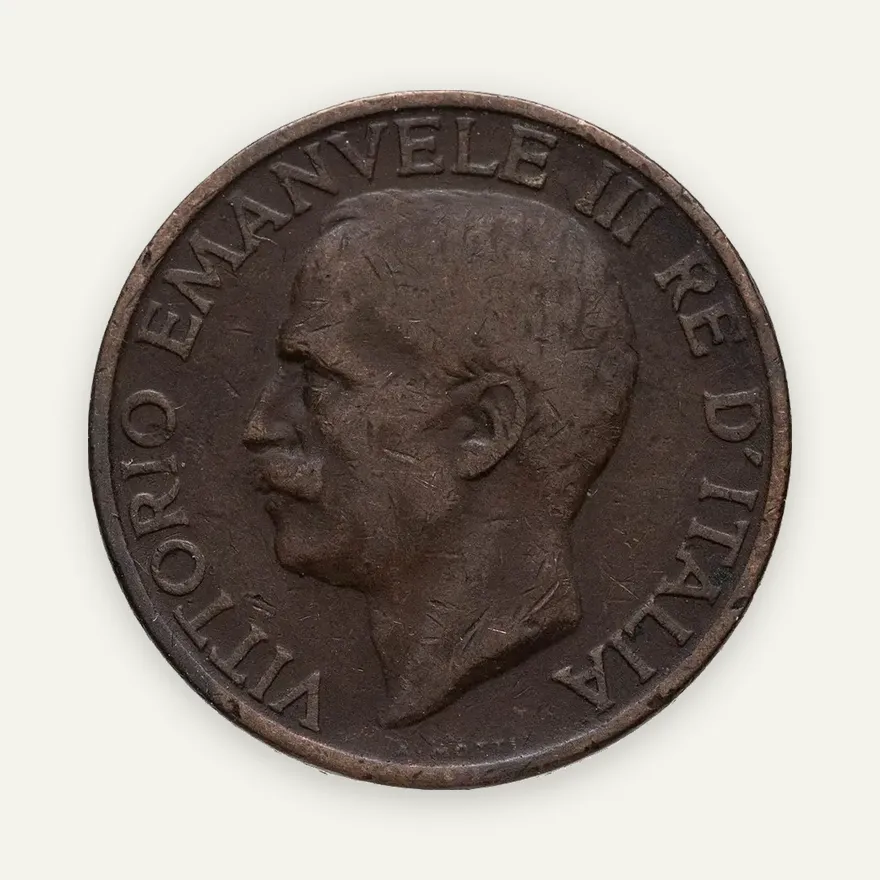 Италия 10 чентезимо (centesimi) 1933, аверс