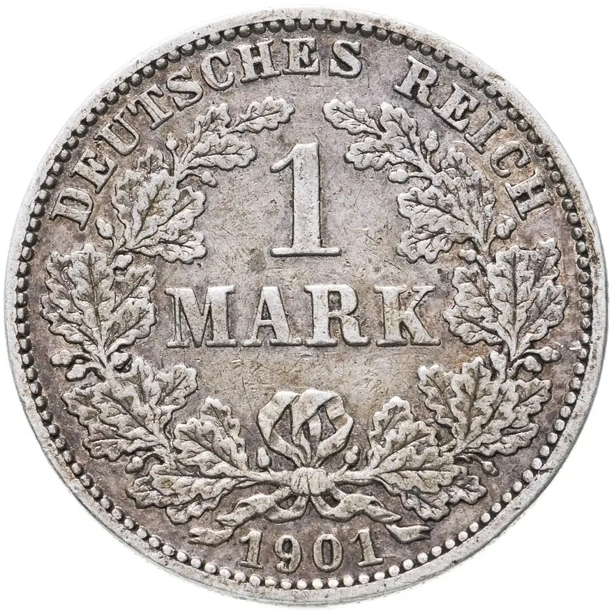 Германия (Империя) 1 марка (mark) 1901 E, аверс