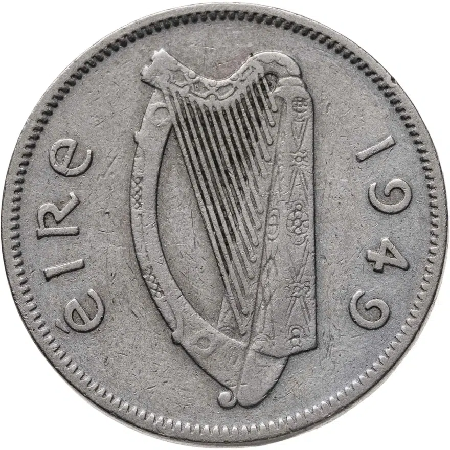 Ирландия 6 пенсов (pence) 1949, реверс