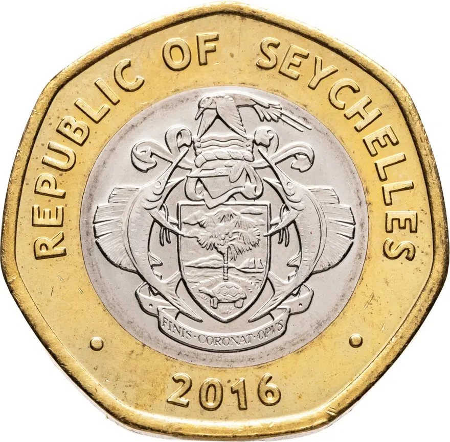 Сейшелы 10 рупий (rupees) 2016, реверс