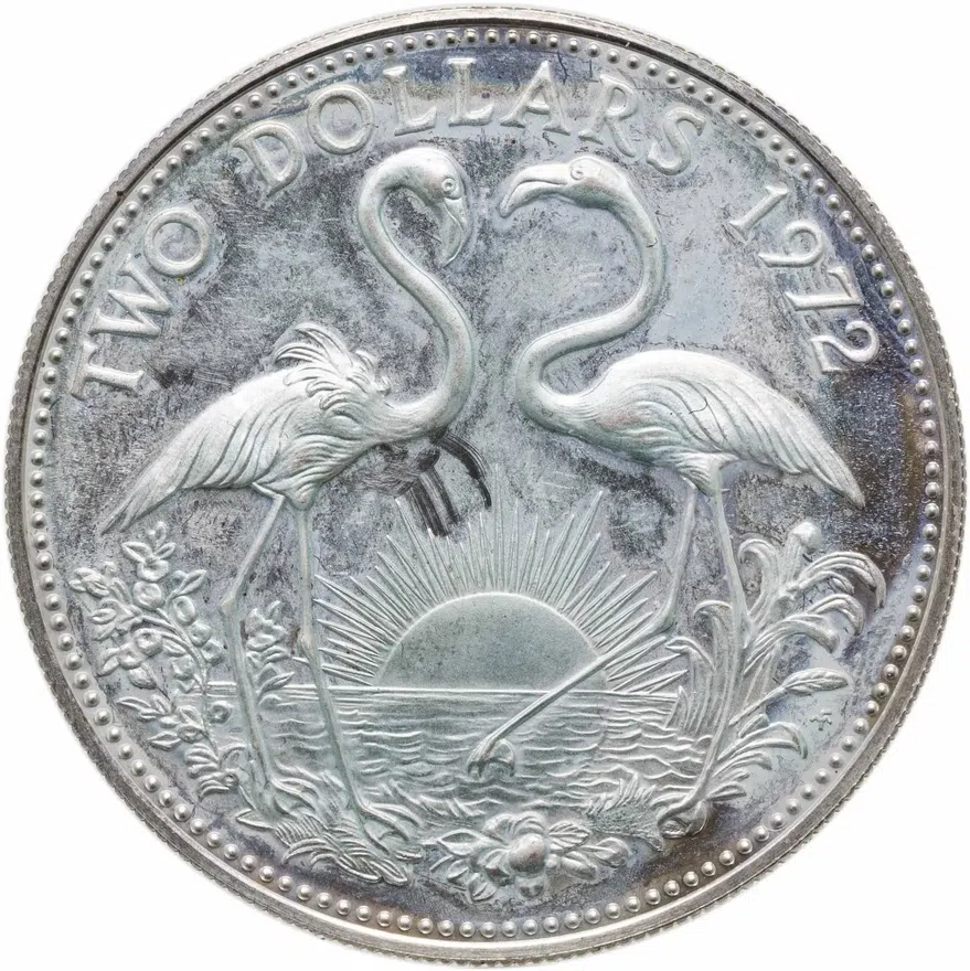 Багамы 2 доллара (dollars) 1972