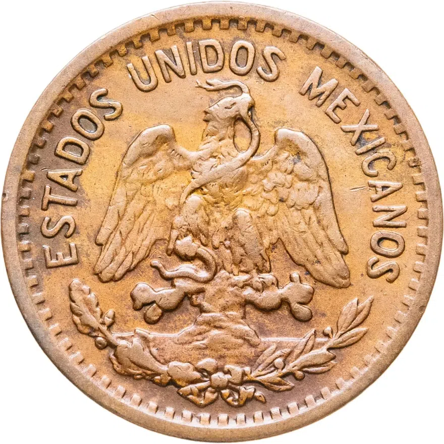 Мексика 1 сентаво (centavo) 1923, реверс