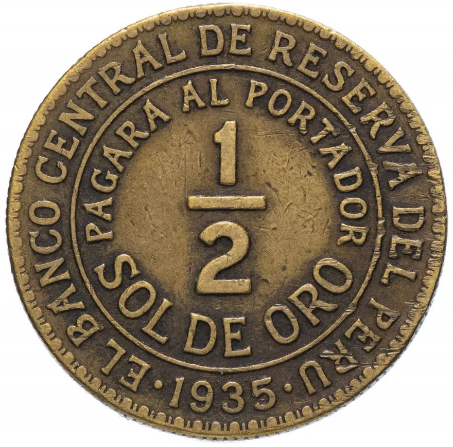 Перу 1/2 соля (sol) 1935