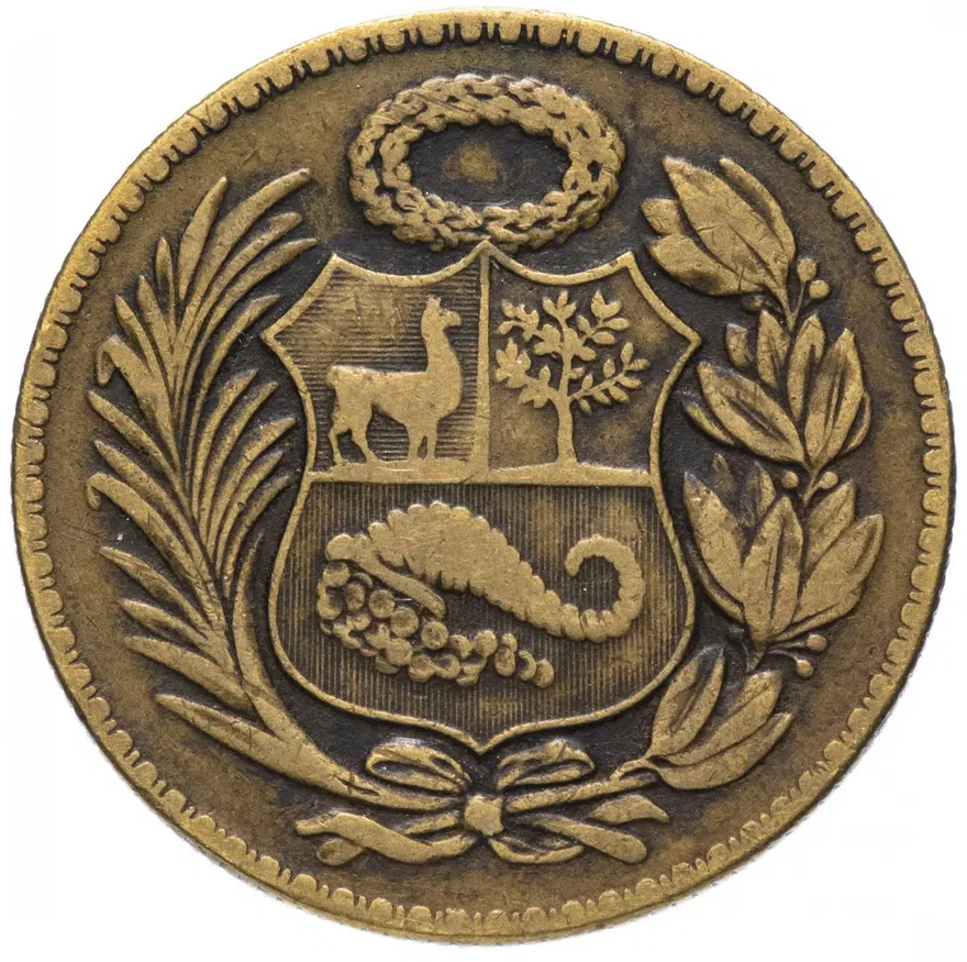 Перу 1/2 соля (sol) 1935, реверс