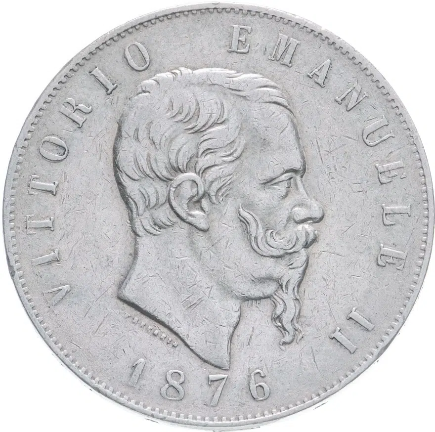 5 лир 1876 Италия
