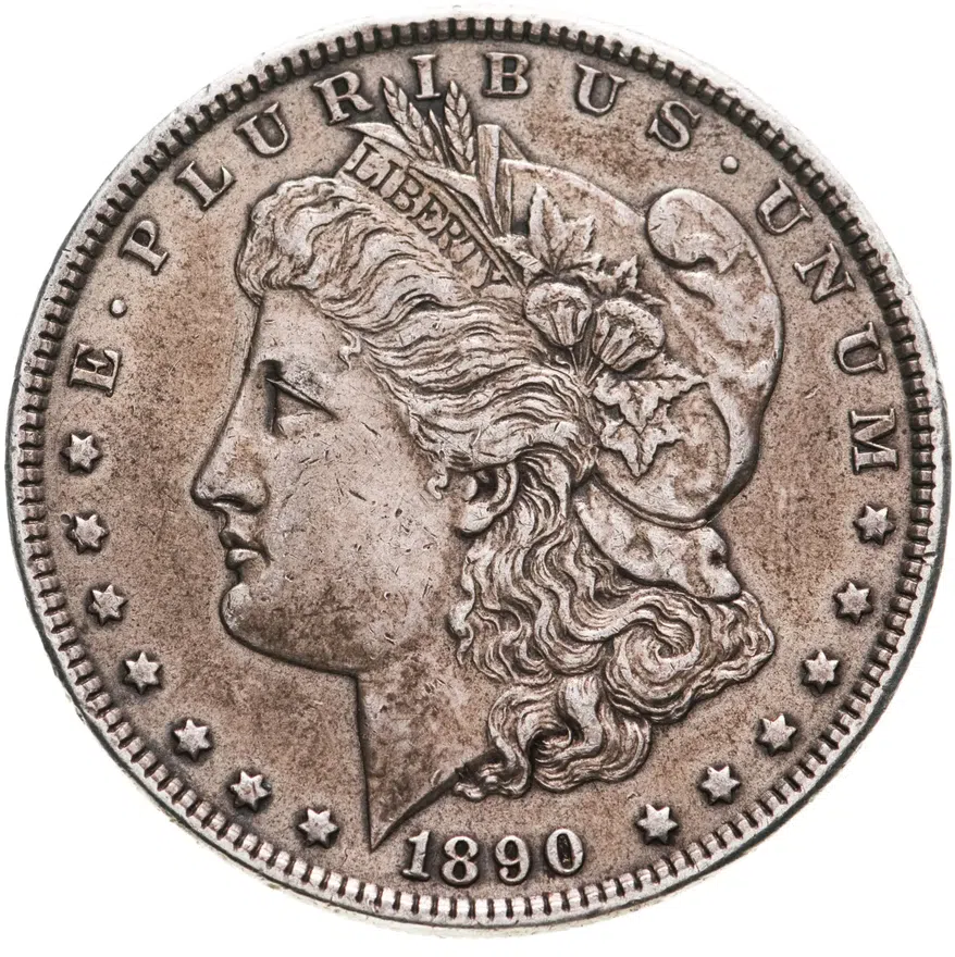 США 1 доллар (dollar) 1890 Доллар Моргана, без отметки монетного двора