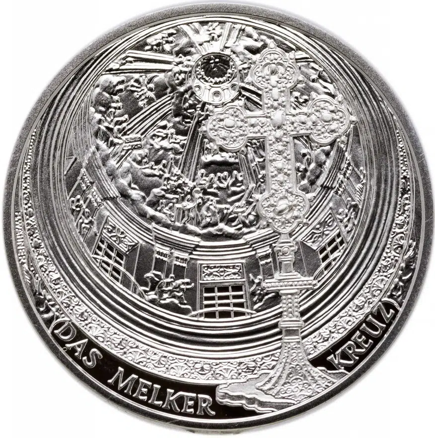 Австрия 10 евро (euro) 2007 "Аббатство Мельк" в футляре с сертификатом, реверс