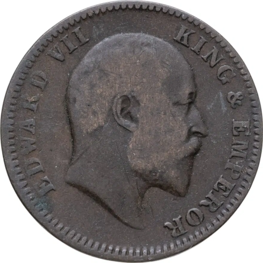 Индия (Британская) 1/4 анны (anna) 1910, реверс