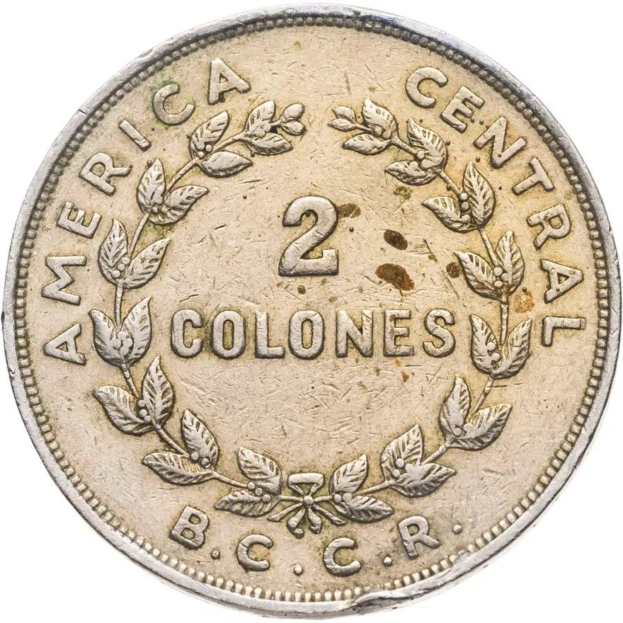 Коста-Рика 2 колона (colones) 1968
