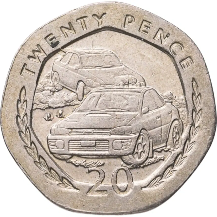 Остров Мэн 20 пенсов (pence) 1996