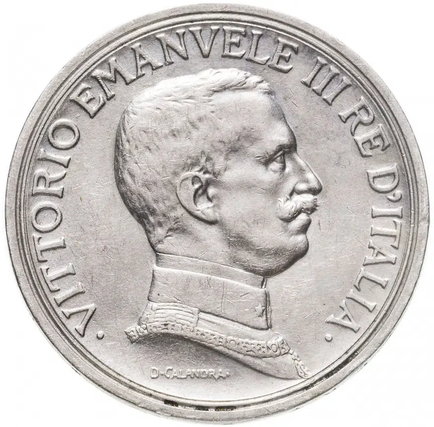 Италия 2 лиры 1916, реверс