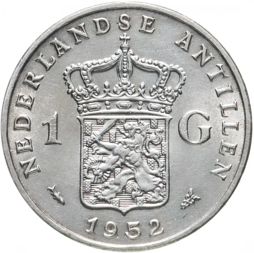 Нидерландские Антильские острова 1 гульден (gulden) 1952, реверс