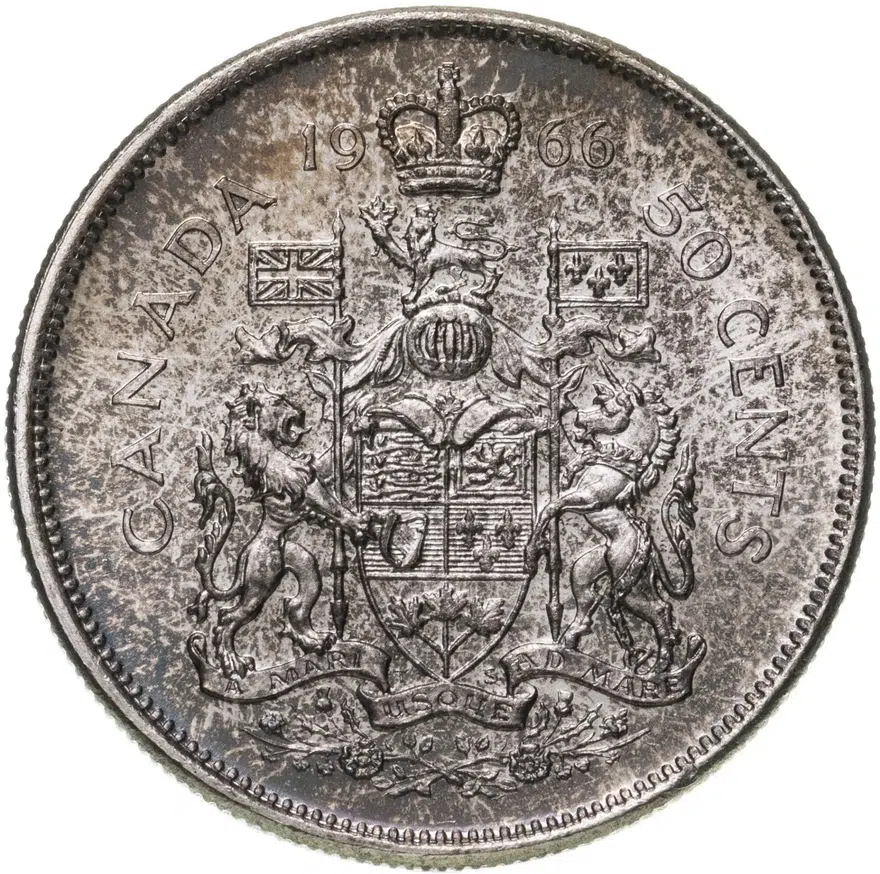 Канада 50 центов (cents) 1966