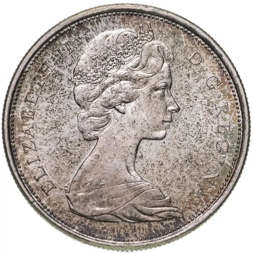 Канада 50 центов (cents) 1966, реверс