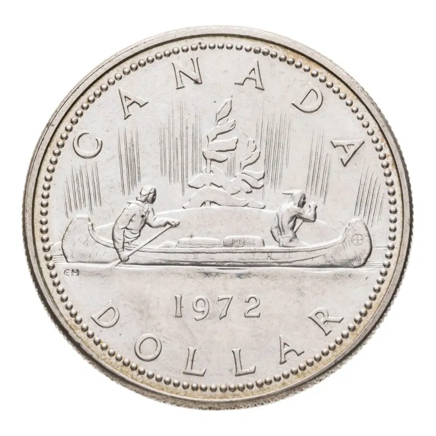 Канада 1 доллар 1972, аверс