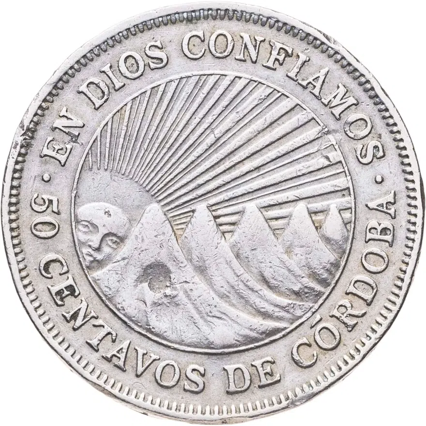 Никарагуа 50 сентаво (centavos) 1956