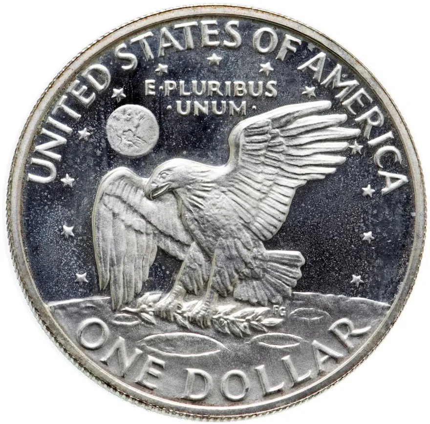 США 1 dollar (доллар) 1972 S "Эйзенхауэр", реверс