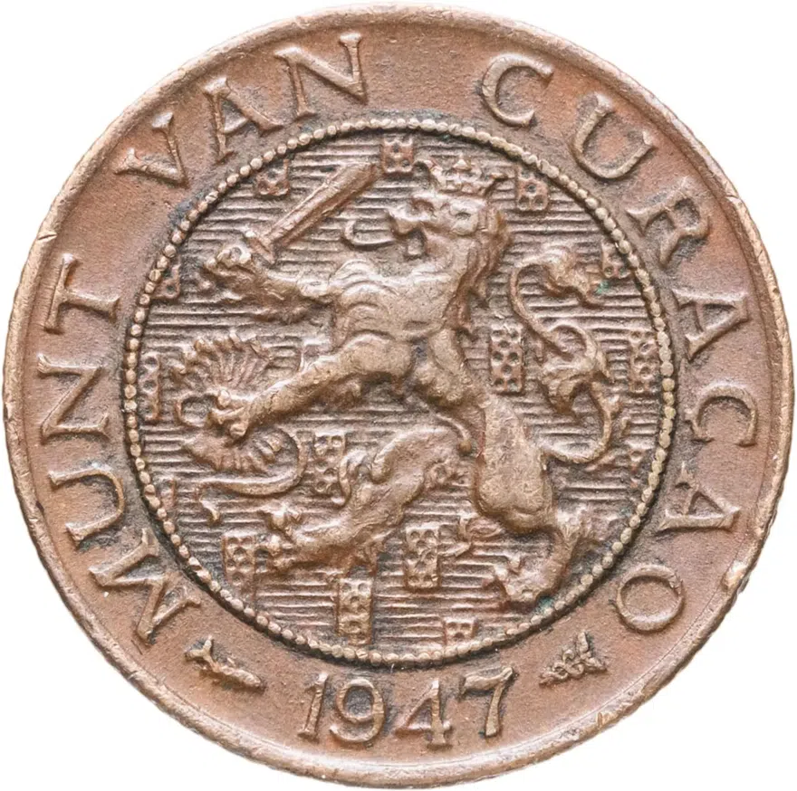 Кюрасао 1 цент (cent) 1947, реверс
