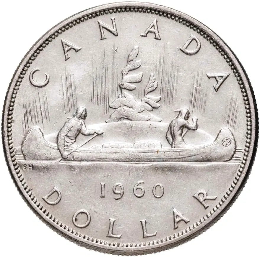 Канада 1 доллар (dollar) 1960, реверс