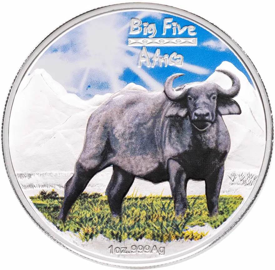 Конго (ДРК) 240 франков (francs) 2008  "Большая пятёрка Африки - Африканский буйвол"